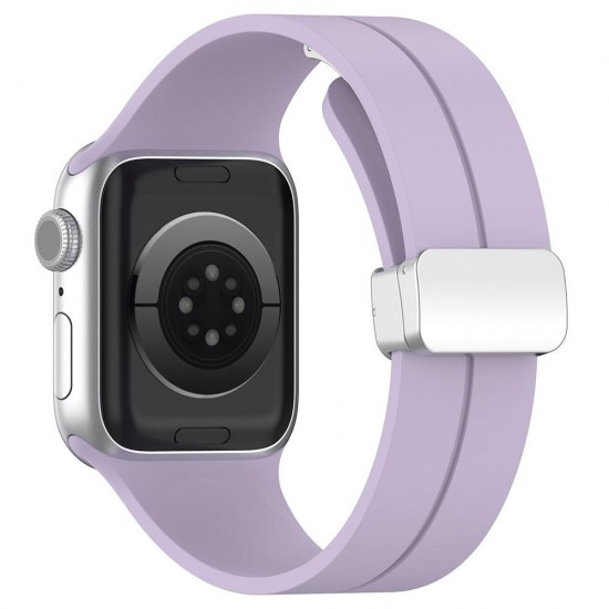 Techsuit Watchband (W011) Apple Watch 38/40/41/42mm Λουράκι Σιλικόνης Purple
