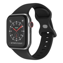 Techsuit Watchband (W031) Apple Watch 38/40/41/42mm Λουράκι Σιλικόνης Black