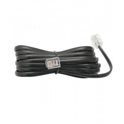 Τηλεφωνικό Καλώδιο 6P4C 3m Μαύρο