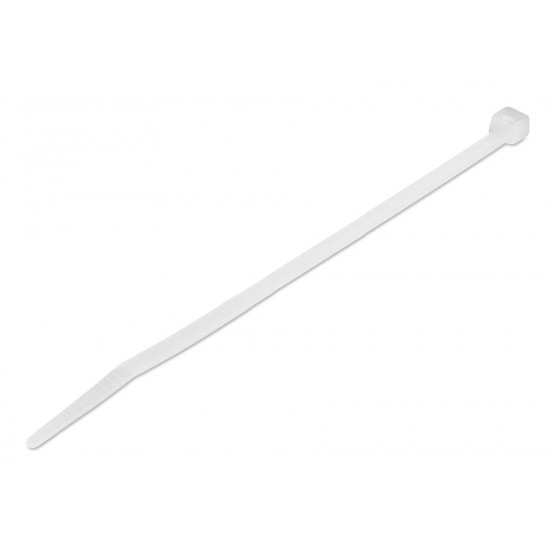 POWERTECH δεματικά καλωδίων TIES-055, 300x4.8mm, λευκά, 100τμχ
