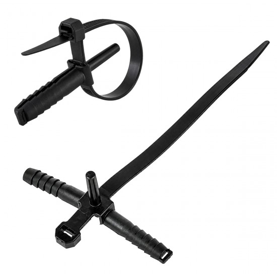 POWERTECH δεματικά καλωδίων με ούπα TIES-084, 7x150mm, μαύρα, 100τμχ POWERTECH δεματικά καλωδίων με ούπα TIES-084, 7x150mm, μαύρα, 100τμχ