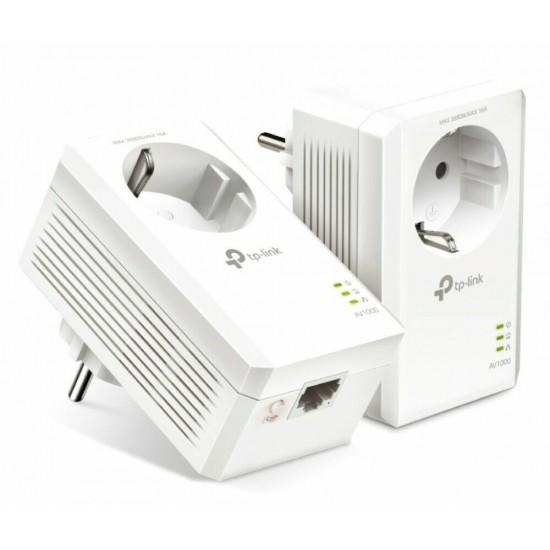 TP-Link TL-PA7017P Kit v4 Πρίζα Powerline Διπλό Passthrough & Gigabit Ethernet Λευκό TP-Link TL-PA7017P Kit v4 Πρίζα Powerline Διπλό Passthrough & Gigabit Ethernet Λευκό