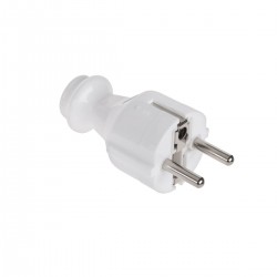 Σουκο φις με γείωση WT-30 λευκό Σουκο φις με γείωση WT-30 λευκό