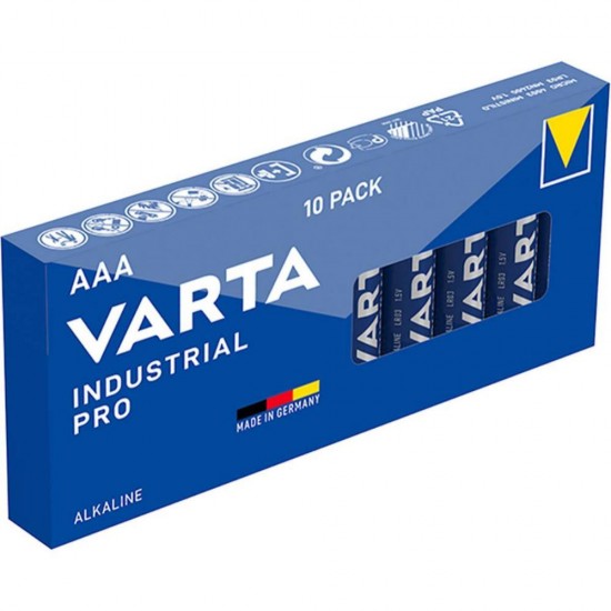 Varta Industrial Αλκαλικές Μπαταρίες AAA 1.5V 10τμχ
