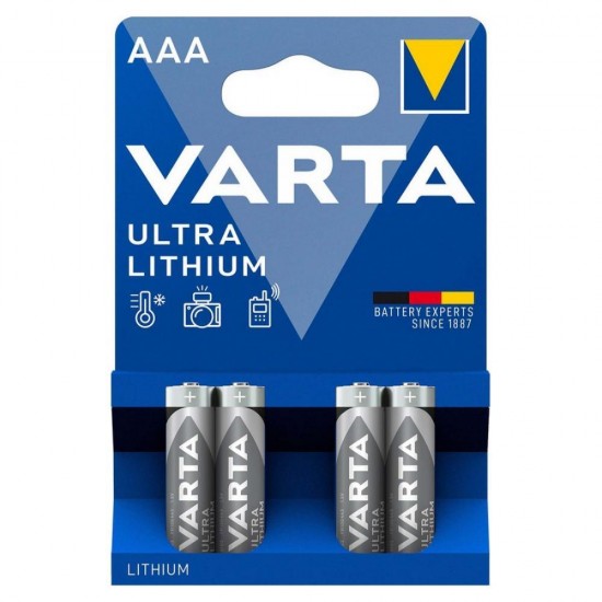 Varta Ultra Μπαταρίες Λιθίου AAA 1.5V 4τμχ
