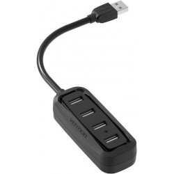 Vention Hub USB-A 4 Θυρών USB 2.0 Black