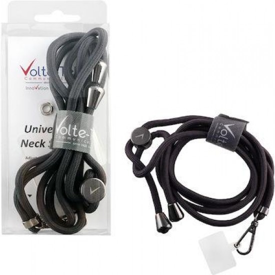 Volte-Tel Neck Strap VT01 Λουράκι Λαιμού για Κινητά Μαύρο