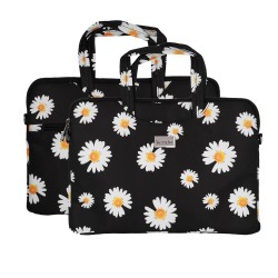 Wonder Τσάντα Laptop 17'' Black Daisies