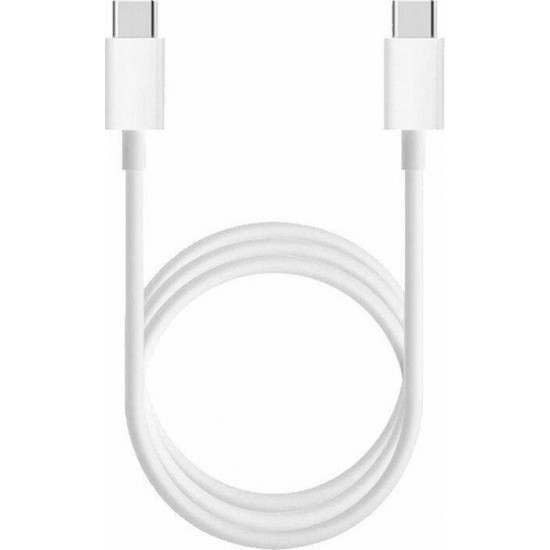 Xiaomi Flat USB 2.0 Cable USB-C male - USB-C male Λευκό 1.5m