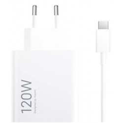 Xiaomi Φορτιστής με Θύρα USB-A και Καλώδιο USB-C 120W Λευκός (HyperCharge Combo)