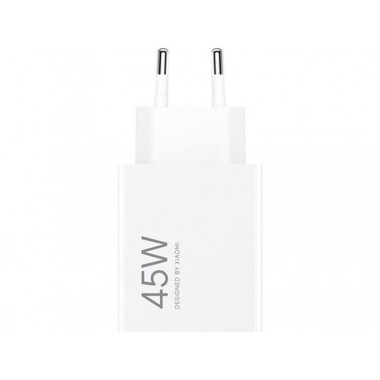 Xiaomi Φορτιστής USB-A 45W Λευκός Turbo Charging Xiaomi Φορτιστής USB-A 45W Λευκός Turbo Charging