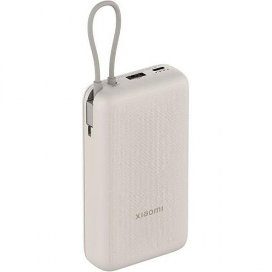 Xiaomi Power Bank 20000mAh 33W με Θύρα USB-A/USB-C και Ενσωματωμένο καλώδιο USB-C Μπεζ

