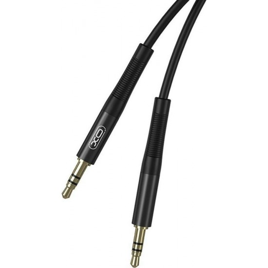 XO Cable 3.5mm Male - 3.5mm Male Μαύρο 1m XO Cable 3.5mm Male - 3.5mm Male Μαύρο 1m