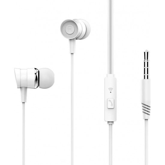 XO EP20 In-ear Handsfree με Βύσμα Jack 3.5mm White