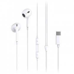 XO EP74 Earbuds Handsfree Ακουστικά με Βύσμα USB-C Λευκό
