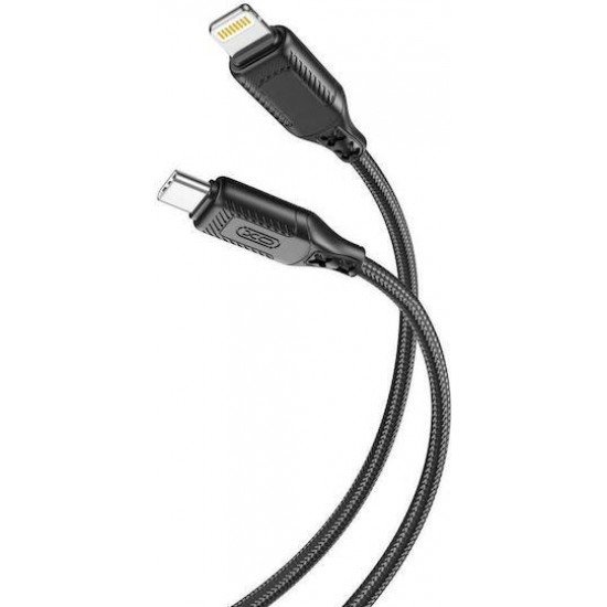 XO NB-Q236A Καλώδιο Φόρτισης Type-C σε Lightning 27W Μαύρο