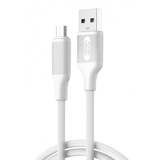 XO NB265 USB-A σε Micro USB Καλώδιο 1m Λευκό