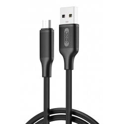 XO NB265 USB-A σε Micro USB Καλώδιο 1m Μαύρο