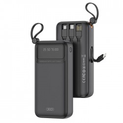 XO PR279 Power Bank 20000mAh 10W με 2 USB-A και USB-C Μαύρο
