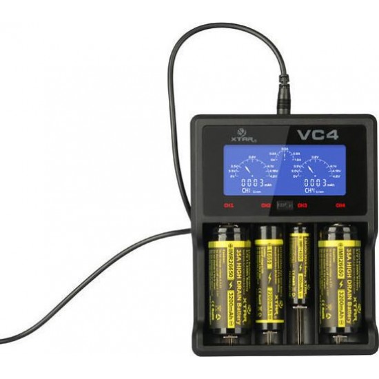XTAR VC4 USB Li-ion and Ni-MH Battery Charger