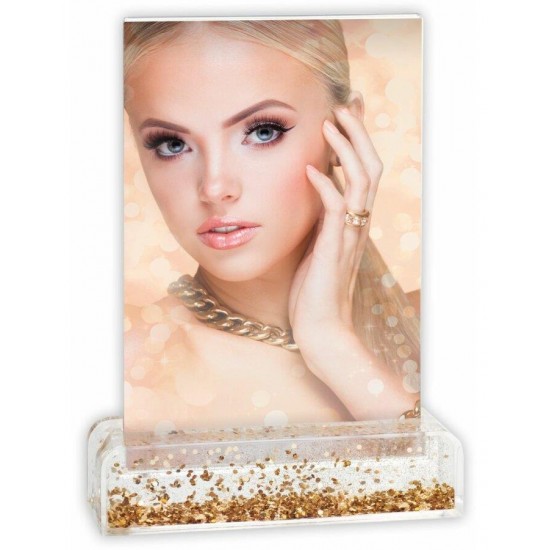 ZEP Glitter Photo Frame Wynn Gold 10x15cm ZEP Glitter Photo Frame Wynn Gold 10x15cm