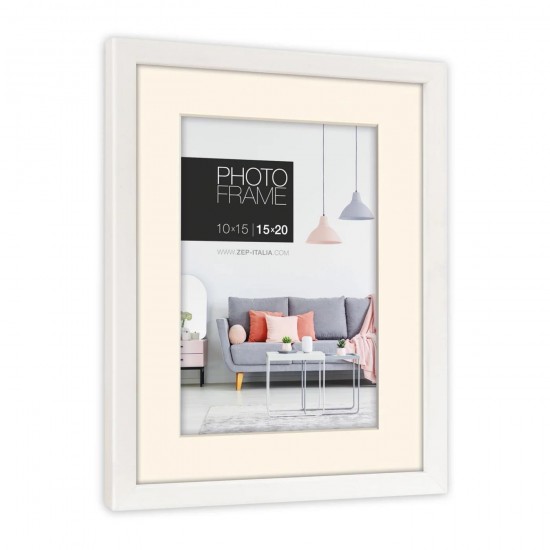 ZEP Πλαστική Κορνίζα Edison White 13x18 Λευκό ZEP Πλαστική Κορνίζα Edison White 13x18 Λευκό
