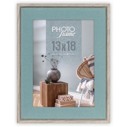 ZEP Ξύλινη Κορνίζα Bochum Β 13x18cm Πράσινο-Καφέ