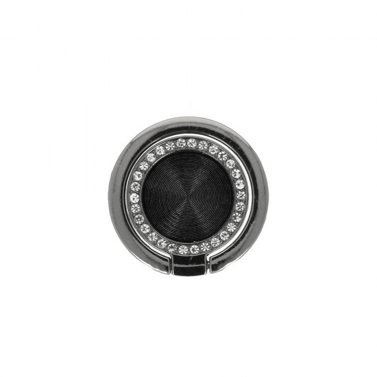 Zircon Ring Holder Κινητού Μαύρο Zircon Ring Holder Κινητού Μαύρο