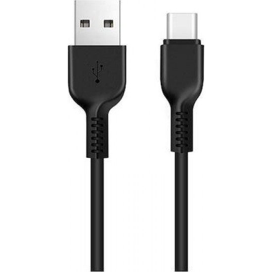  HOCO X20 FLASH ΚΑΛΩΔΙΟ TYPE-C ΦΟΡΤΙΣΗΣ & DATA 2m, BLACK