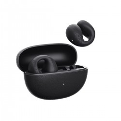 QCY Crossky C10 Black Open Ear TPU Earclip, IPX5 Call Noise Reduction BT 5.4 Earbuds 30h