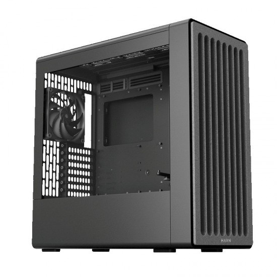 HAVN BF 360 Flow Black with 180mm fans - premium ATX mid-tower HAVN BF 360 Flow Black with 180mm fans - premium ATX mid-tower