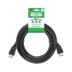 Καλώδιο HDMI 2.0 15m 4K μαύρο DM PRO Καλώδιο HDMI 2.0 15m 4K μαύρο DM PRO