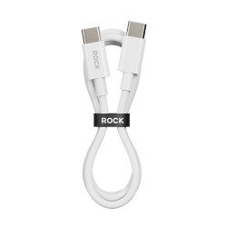 Rock Cable P8 Basic Series - Type C to Type C - PD 60W 3A 1 metre white