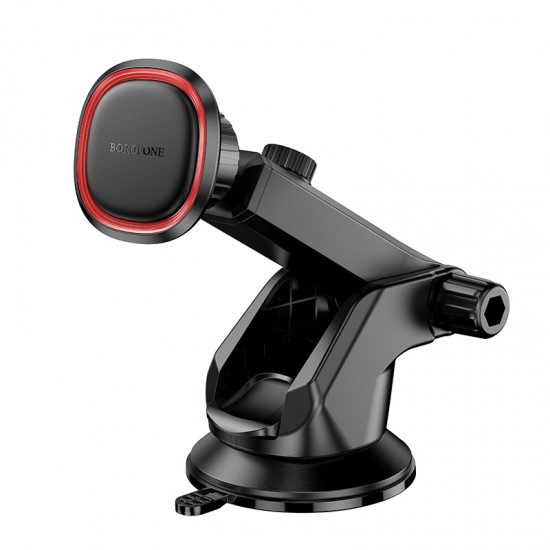 Borofone Car holder BH125 Roman magnetic to windshield black-red Borofone Car holder BH125 Roman magnetic to windshield black-red