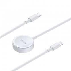 Yesido Induction charger CA113 for Apple Watch smartwatch with Type C to Lightning cable white
