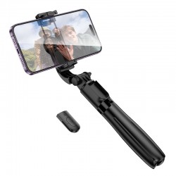 Borofone Selfie Stick BY13 Nube bluetooth with tripod and remote control black Borofone Selfie Stick BY13 Nube bluetooth with tripod and remote control black