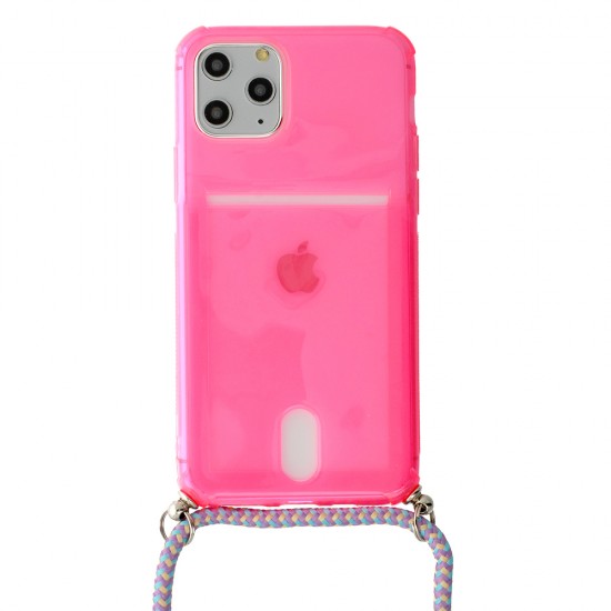 STRAP Fluo Case for Iphone 12 Mini Pink