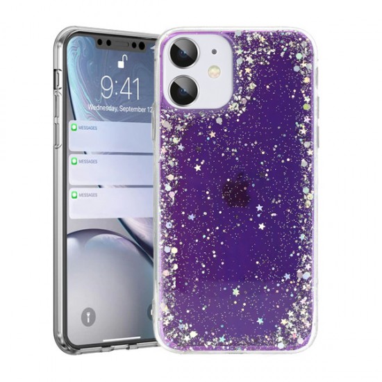 Brilliant Clear Case for Samsung Galaxy A42 5G Purple