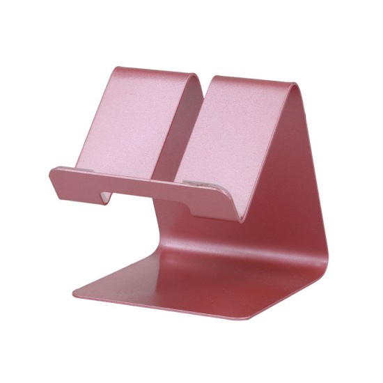 Desktop holder - S014 metal, for phone rose gold