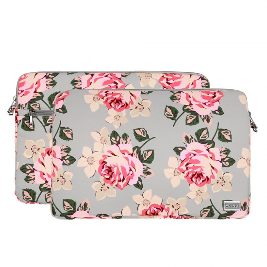 Wonder Sleeve Laptop 13-14 inches grey and roses