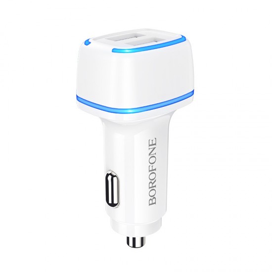 Borofone Car charger BZ14 Max - 2xUSB - 2,4A white Borofone Car charger BZ14 Max - 2xUSB - 2,4A white