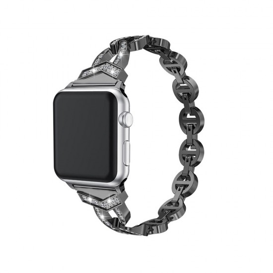 Bracelet loop for Apple Watch 42/44/45 design 3 black Bracelet loop for Apple Watch 42/44/45 design 3 black