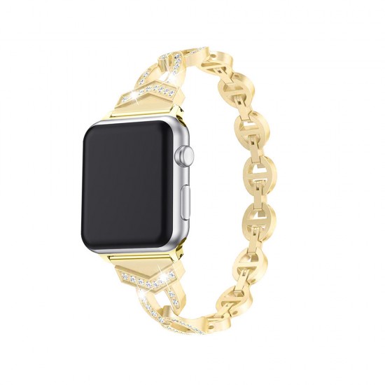 Bracelet loop for Apple Watch 42/44/45 design 3 gold Bracelet loop for Apple Watch 42/44/45 design 3 gold