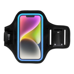 Armband SLIM Type 2 Case for Iphone 11/11Pro/12/12Pro/13/13Pro/14/14 Pro/Samsung S20/S21/S22/S23 (5,5 Inches) Black-blue
