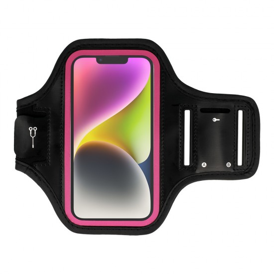 Armband SLIM Type 2 Case for Iphone 13Pro Max/14 Plus/14 Pro Max/Samsung A14 5G/A34 5G/A54 5G/M33/M23/S21 FE/S20 FE/S22 Plus/S22 Plus/S23 Plus/S23 Ultra (6,0 Inches) Black-pink Armband SLIM Type 2 Case for Iphone 13Pro Max/14 Plus/14 Pro Max/Samsung A14 5G/A34 5G/A54 5G/M33/M23/S21 FE/S20 FE/S22 Plus/S22 Plus/S23 Plus/S23 Ultra (6,0 Inches) Black-pink