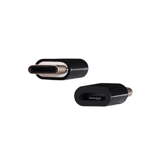 Adapter - Micro USB to Type C - BLACK Adapter - Micro USB to Type C - BLACK