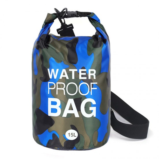 Waterproof Dry Bag Type 1 5L blue camouflage