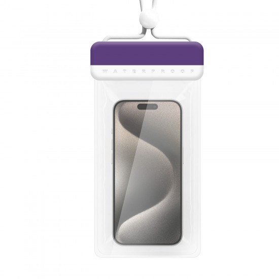 Waterproof Case - Type 3 purple-white (230x118 mm) Waterproof Case - Type 3 purple-white (230x118 mm)