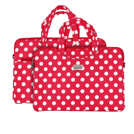 Wonder Briefcase Laptop 17 inches red polka-dot Wonder Briefcase Laptop 17 inches red polka-dot