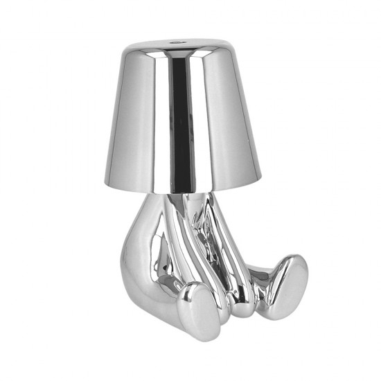 Night lamp Silver Man design H